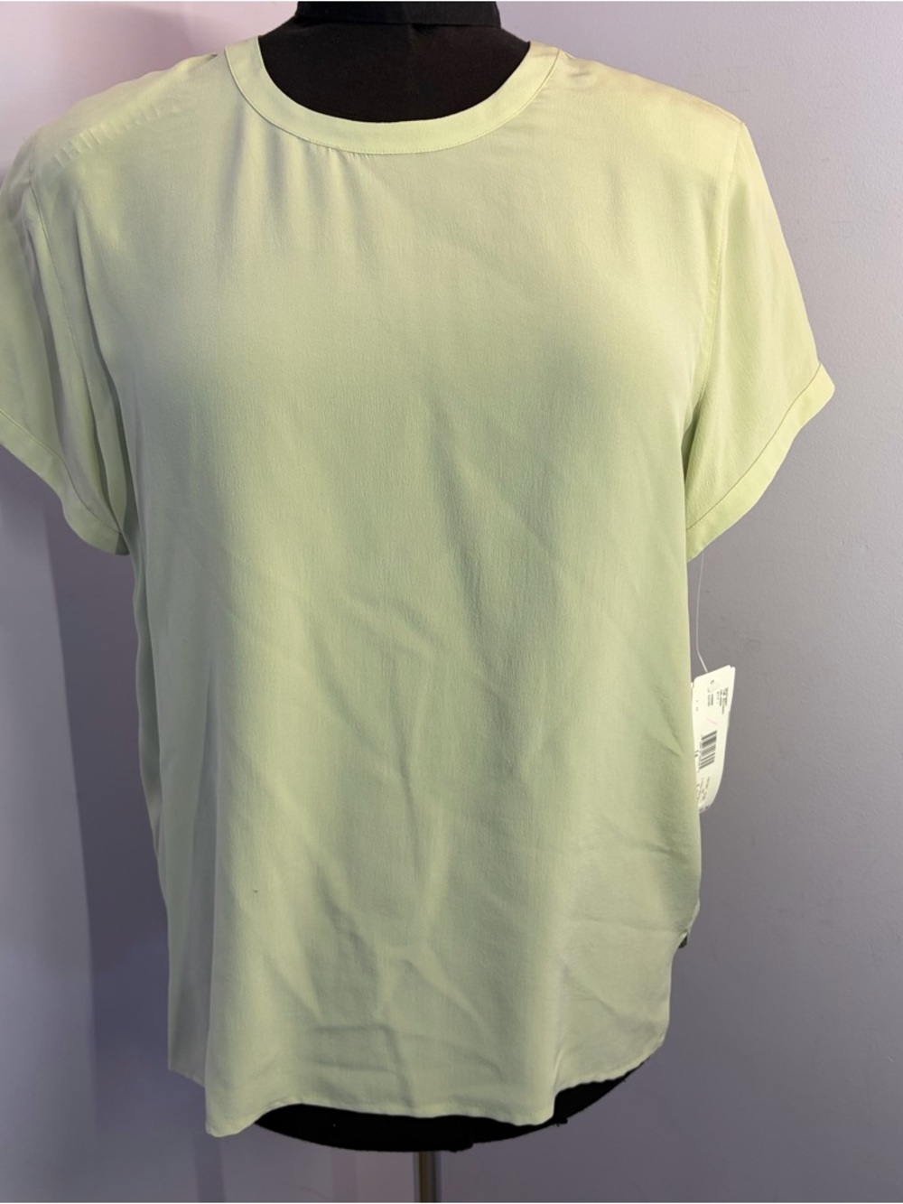 Vintage Rena Rowan  Silk Short Sleeve Blouse,NWT